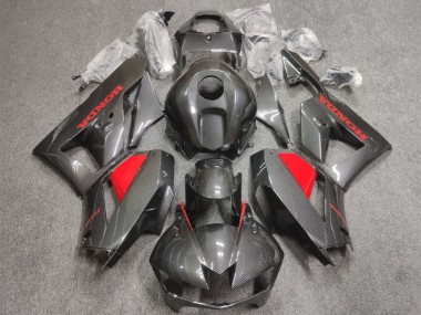 Achetez Carénages Moto Honda CBR600RR 2013-2023 - Fausse Fibre de Carbone Rouge