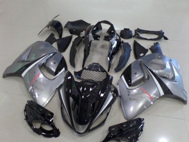 Achetez Carénages Moto Suzuki GSXR 1300 Hayabusa 2008-2020 - Noir Brillant Argent Chrome