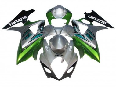 Achetez Carénages Moto Suzuki GSXR 1000 2007-2008 - Argent Vert Noir