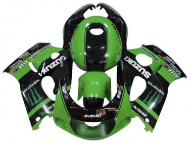 Achetez Carénages Moto Suzuki GSXR 600 / GSXR 750 1996-2000 - Vert Noir Monstre