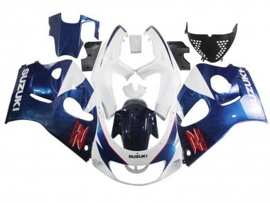 Achetez Carénages Moto Suzuki GSXR 600 / GSXR 750 1996-2000 - Blanc Bleu Rouge