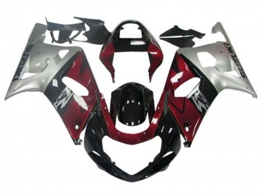 Achetez Carénage Moto Suzuki GSXR 600 / GSXR 750 2001-2003 - Argent Rouge Noir Brillant