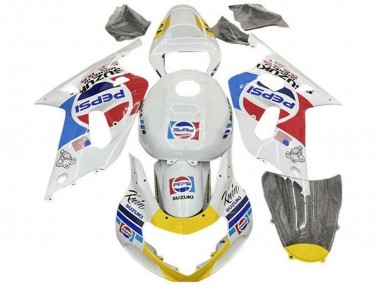 Achetez Carénages Moto Suzuki GSXR 600 / GSXR 750 2001-2003 - Blanc Bleu Rouge Jaune Pepsi