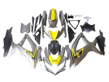Achetez Carénages Moto Suzuki GSXR 600 / GSXR 750 2008-2010 - Argent Jaune Noir