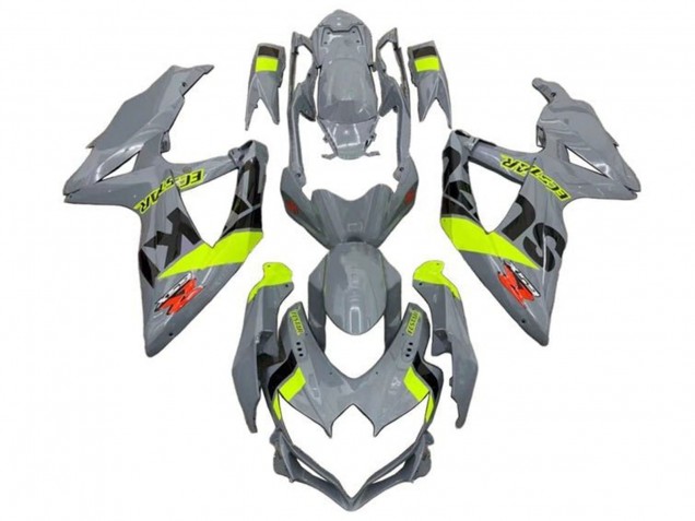 Carénages Moto Suzuki GSXR 600 / GSXR 750 2008-2010 - Nardo Gris Jaune Néon Noir Rouge