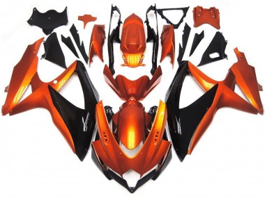 Achetez Carénages Moto Suzuki GSXR 600 / GSXR 750 2008-2010 - Orange Noir