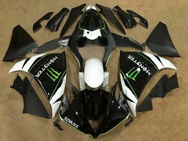 Achetez Carénages Moto Yamaha YZF 1000 R1 2009-2011 - Blanc Noir Vert Monstre Energy