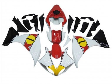 Achetez Carénages Moto Yamaha YZF 1000 R1 2009-2011 - Blanc Rouge Jaune Noir