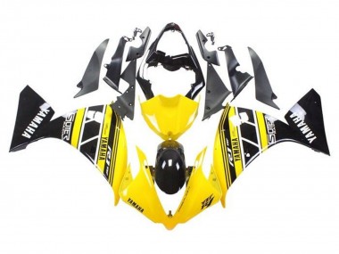 Achetez Carénages Moto Yamaha YZF 1000 R1 2009-2011 - Jaune Blanc Noir Bande