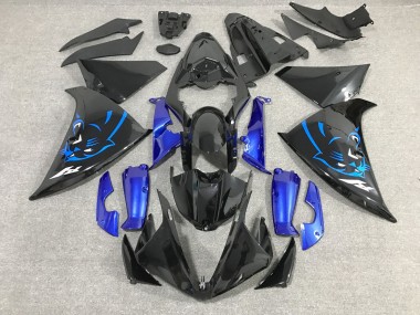 Achetez Carénages Moto Yamaha YZF 1000 R1 2012-2014 - Noir Brillant Bleu Panther