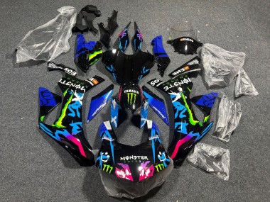 Achetez Carénages Moto Yamaha YZF 1000 R1 2015-2019 - Noir Bleu Rose Vert Monstre ENEOS