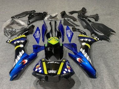 Achetez Carénages Moto Yamaha YZF 1000 R1 2015-2019 - Bleu Jaune Noir Requin