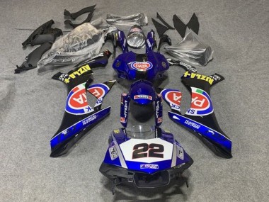 Achetez Carénages Moto Yamaha YZF 1000 R1 2015-2019 - Bleu Blanc Noir Rouge Pata 22