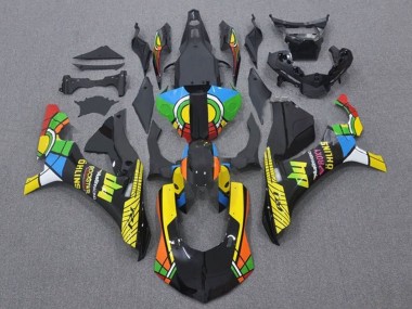 Achetez Carénages Moto Yamaha YZF 1000 R1 2015-2019 - Noir Vert Blanc Jaune Rouge Noir Roue Chromatique HP
