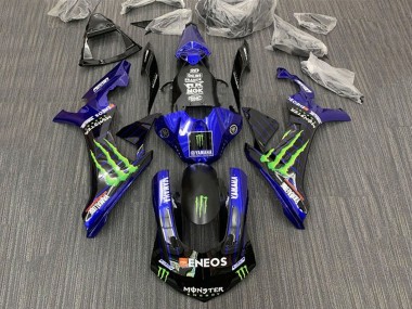 Achetez Carénages Moto Yamaha YZF 1000 R1 2015-2019 - Bleu Noir Monstre ENEOS