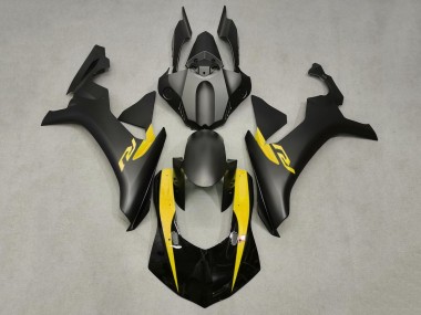 Achetez Carénages Moto Yamaha YZF 1000 R1 2015-2019 - Noir Mat Noir Brillant Jaune