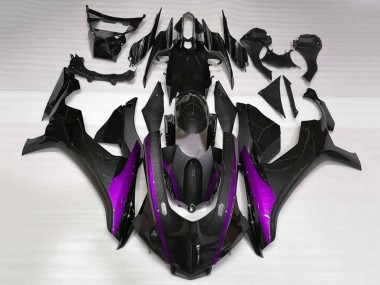 Achetez Carénages Moto Yamaha YZF 1000 R1 2020-2025 - Fausse Fibre de Carbone Violet Bande