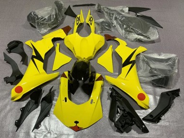 Achetez Carénages Moto Yamaha YZF 1000 R1 2020-2025 - Jaune Rouge Pikachu