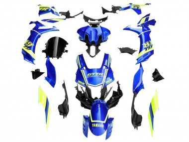 Achetez Carénages Moto Yamaha YZF 1000 R1 2020-2025 - Bleu Jaune Blanc GYTR