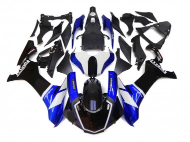 Achetez Carénages Moto Yamaha YZF 1000 R1 2020-2025 - Bleu Blanc Noir Akropovic