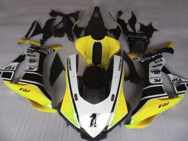 Achetez Carénages Moto Yamaha YZF 1000 R1 2020-2025 - Jaune Blanc Noir Brillant Motul YSP