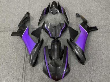 Achetez Carénages Moto Yamaha YZF 1000 R1 2020-2025 - Fausse Fibre de Carbone Violet