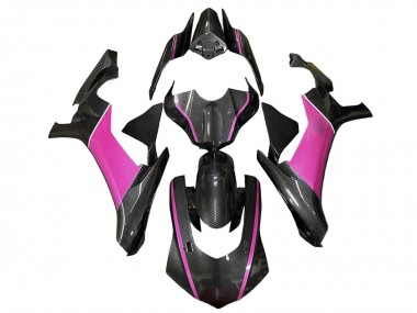 Achetez Carénages Moto Yamaha YZF 1000 R1 2020-2025 - Fausse Fibre de Carbone Rose