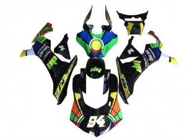Achetez Carénages Moto Yamaha YZF 1000 R1 2020-2025 - Bleu Vert Jaune Rouge Noir Roue Chromatique 94