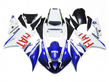 Achetez Carénages Moto Yamaha YZF 1000 R1 2002-2003 - Blanc Bleu Rouge Fiat Motul