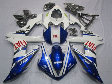 Achetez Carénages Moto Yamaha YZF 1000 R1 2004-2006 - Blanc Bleu Rouge Fiat Motul