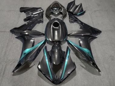 Achetez Carénages Moto Yamaha YZF 1000 R1 2004-2006 - Fibre de Carbone Style Teal Vert