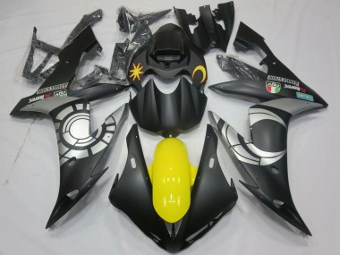 Achetez Carénages Moto Yamaha YZF 1000 R1 2004-2006 - Noir Mat Argent Jaune