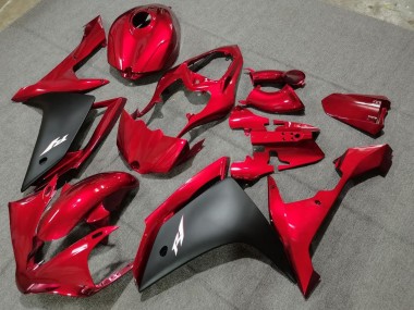 Achetez Carénages Moto Yamaha YZF 1000 R1 2004-2006 - Rouge Noir Mat