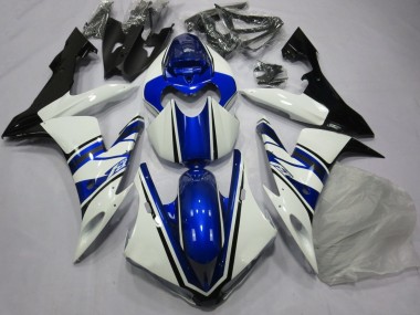 Achetez Carénage Moto Yamaha YZF 1000 R1 2004-2006 - Blanc Bleu Noir
