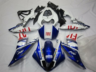 Achetez Carénages Moto Yamaha YZF 1000 R1 2004-2006 - Blanc Bleu Rouge Fiat