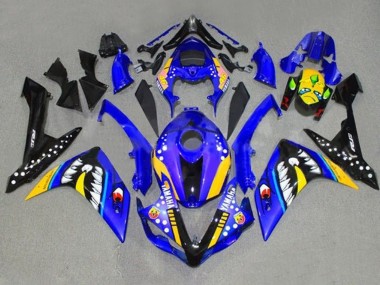 Achetez Carénages Moto Yamaha YZF 1000 R1 2007-2008 - Bleu Jaune Noir Requin