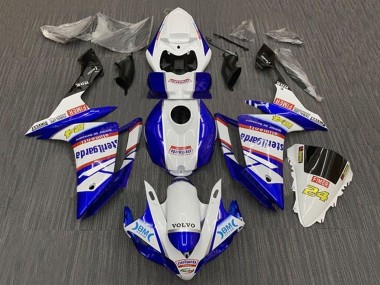 Achetez Carénages Moto Yamaha YZF 1000 R1 2007-2008 - Blanc Bleu Rouge Volvo Fimer Sterilgarda
