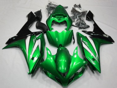 Achetez Carénages Moto Yamaha YZF 1000 R1 2007-2008 - Vert Blanc Noir