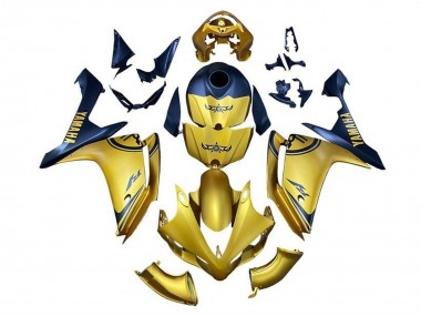 Achetez Carénages Moto Yamaha YZF 1000 R1 2007-2008 - Or Bleu
