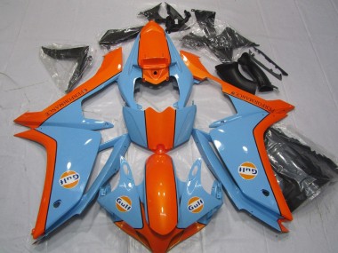 Achetez Carénages Moto Yamaha YZF 1000 R1 2007-2008 - Bleu Clair Orange Gulf