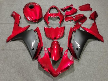Achetez Carénages Moto Yamaha YZF 1000 R1 2007-2008 - Rouge Noir Mat
