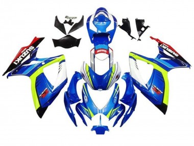 Achetez Carénages Moto Suzuki GSXR 600 / GSXR 750 2006-2007 - Bleu Jaune Blanc Rouge