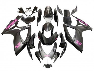 Achetez Carénages Moto Suzuki GSXR 600 / GSXR 750 2006-2007 - Noir Mat Rose