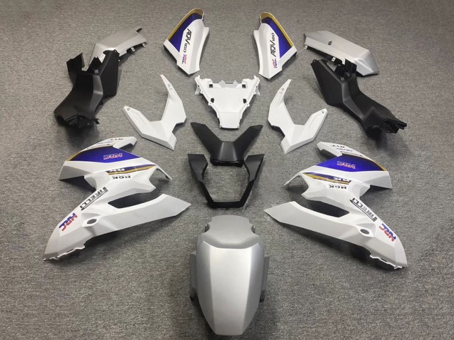 Carénages Moto Honda ADV160 2022-2024 - Blanc Bleu HRC