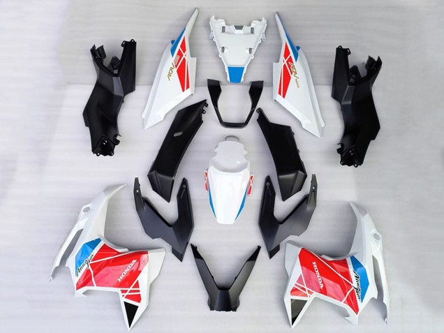 Carénages Moto Honda ADV160 2022-2024 - Blanc Rouge Bleu Noir