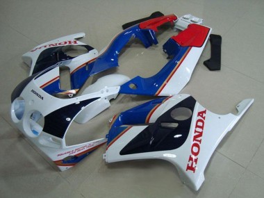 Achetez Carénages Moto Honda CBR250RR MC19 1988-1989 - Blanc Rouge Bleu Noir Brillant