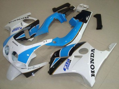 Achetez Carénage Moto Honda CBR250RR MC19 1988-1989 - Blanc Bleu Clair Noir Brillant