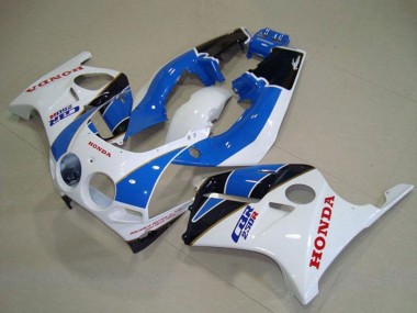 Achetez Carénages Moto Honda CBR250RR MC19 1988-1989 - Blanc Bleu Clair Noir Brillant