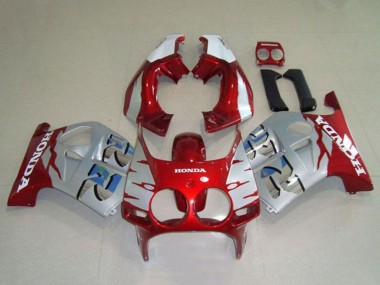 Achetez Carénages Moto Honda CBR250RR MC19 1988-1989 - Argent Blanc Rouge