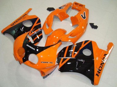Achetez Carénages Moto Honda CBR250RR MC22 1990-1998 - Orange Noir Brillant